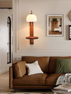 Vintage wabi-sabi cream style bedroom living room storage atmosphere wall lamp