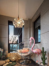 Japanese style glass petal chandelier