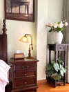 Medieval style bedroom bedside study flower table lamp