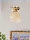 All copper lily of the valley flower aisle ceiling lamp