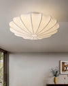 Cream silk bedroom ceiling lamp