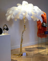 Ostrich Feather Floor Lamp