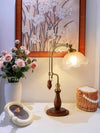 Medieval style bedroom bedside study flower table lamp