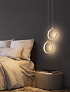 All copper bedroom bedside chandelie