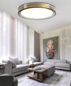 All copper LED living room ceiling lamp