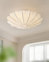 Cream silk bedroom ceiling lamp