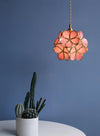 Japanese style glass petal chandelier