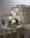 French flower table lamp