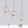 Nordic creative long strip dining pendant light