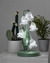 French flower table lamp