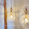 Copper Vintage Crystal Glass Chandelier