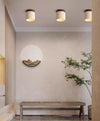 Natural yellow travertine aisle ceiling lamp