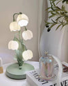 French flower table lamp