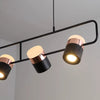 Nordic creative long strip dining pendant light