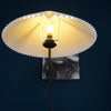 Pleated vintage floor lamp