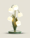 French flower table lamp