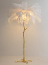 Ostrich Feather Floor Lamp