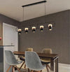 Nordic creative long strip dining pendant light