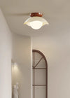 Cream style creative flower aisle ceiling lamp