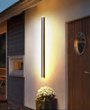 Black strip LED courtyard aisle wall light