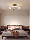 Walnut Grain Bedroom Chandelier