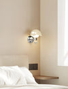 Cream style creative eggshell bedroom bedside wall lamp