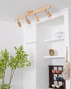 Nordic solid wood corridor ceiling lamp