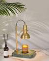 Brass Marble Melted Wax Table Lamp