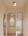 Natural yellow travertine aisle ceiling lamp