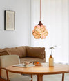 Wabi-sabi style bedroom bedside French glass restaurant small chandelier