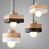 Creative macaron wooden chandelier