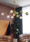 Nordic creative magic beans glass chandelier