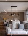 Nordic creative long strip dining pendant light