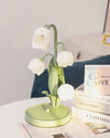 French flower table lamp