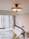 Cream style creative wave ceiling lamp