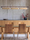 Minimalist long strip chandelier