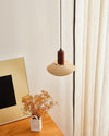 Wabi-sabi style ceramic bedroom pendant light