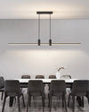 Minimalist one-word long strip chandelier