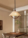 Wabi-sabi style restaurant chandelier retractable