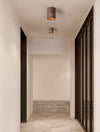 Chinese style walnut aisle corridor ceiling lamp