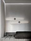 Creative geometric long strip mirror front wall lamp