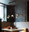 Nordic creative long strip dining pendant light