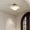 Cream style creative flower aisle ceiling lamp