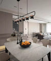 Nordic creative long strip dining pendant light