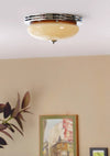 Medieval vintage glass ceiling lamp