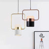 Nordic creative long strip dining pendant light