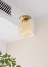 All copper lily of the valley flower aisle ceiling lamp