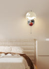 Cream style creative eggshell bedroom bedside wall lamp