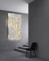 Creative art rhombus background wall light