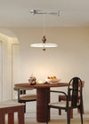 Cream style walnut grain dining room pendant light